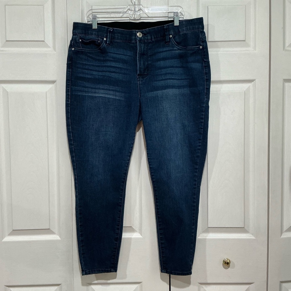 🤎 Rebel Wilson x Angels The Super Bass Blue Denim Skinny Ankle Jeans - 16W
